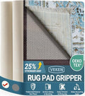 Veken 6x9 Ft Rug Pad Gripper for Hardwood Floors, Non Slip Rug Pads for Area Rugs, Thick Rug Grippers for Tile Floors, Under Carpet Mat, with More Than 99 Pieces Anti-Slip Solid Square Pattern by Veken