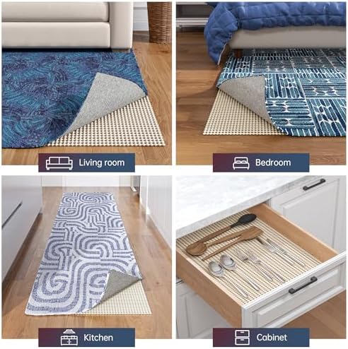 Jorvila Non-Slip Rug Pad Gripper 6x9 Ft - Image 6