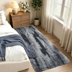 Noahas 2x10 Grey Fluffy Soft Runner Rug Non-Slip for Bedroom Dorm Hallway - Image 2