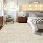 Aelenmu 10x14 Area Rugs for Living Room Washable Dining Room Beige - Image 2
