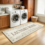 Soft Laundry Room Rug Runner, 20"x60", Washable, Non-Slip Thick Mat by LYGLIGH