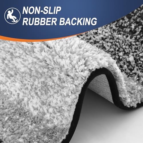 OLANLY Luxury Toilet Rugs U-Shaped 24x20, Soft Absorbent Microfiber Mat - Image 6