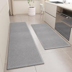 SUMLANS Kitchen Mats Set of 2 PCS for Floor, Washable Non Slip Rugs, Grey - Image 4