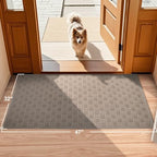 Mibao Front Door Mat Outside Entrance, 47" x 32", Heavy Duty Welcome Mat, Stain and Fade Resistant, Dirt Trapper Doormat, Super Absorbent Indoor Outdoor Entryway Mat with Non-Slip Backing, Beige - Image 2