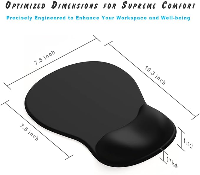 ErgoComfort Gel Wrist Rest Mouse Pad-Ergonomic Office Mousepad with Wrist Support-Non-Slip, Design Desk Accessories Mat for Home&Game Decor (06Lavender Haze)