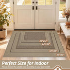 BEQHAUSE Indoor Door Mat 36" x 60", Dirt Trapper Door Mats, Taupe - Image 2