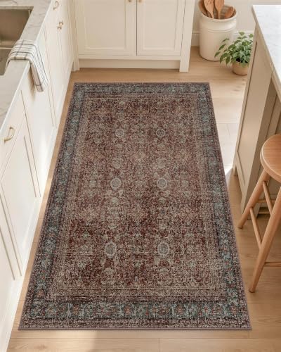 OLANLY 2x4 Washable Accent Rug Non Slip Carpet for Entryway Kitchen Bedside by OLANLY