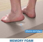 StepRite 1-Inch Kitchen Mats for Floor, 2-Piece Anti-Fatigue Rugs, Khaki - Image 7
