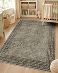 OLANLY 3x4 Washable Accent Rug, Soft Non Slip Carpet for Entryway Bedside by OLANLY