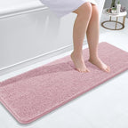 OLANLY Bathroom Runner Rugs 47x17, Extra Soft Absorbent Chenille Bath Rugs by OLANLY