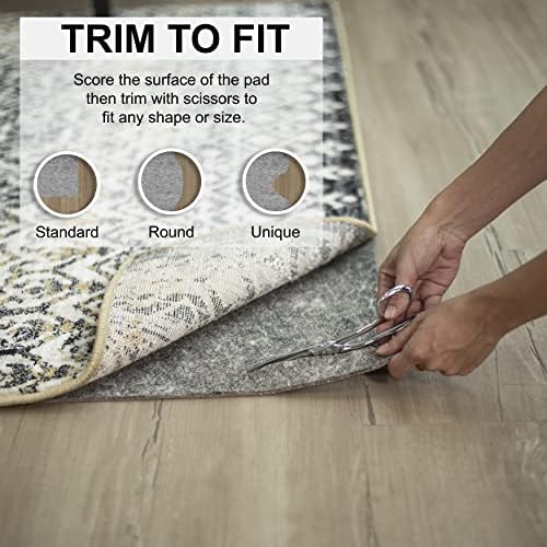 Mohawk Home Non Slip Rug Pad 2' x 12' - 1/2" Thick Felt + Latex Rubber Gripper - Dual Surface Cushion for Hardwood, Carpet, Tile Floors, Made in USA - Image 2