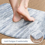 KIMODE Anti Fatigue Mat for Kitchen Floor,Farmhouse Half Circle Kitchen Rug - Image 3