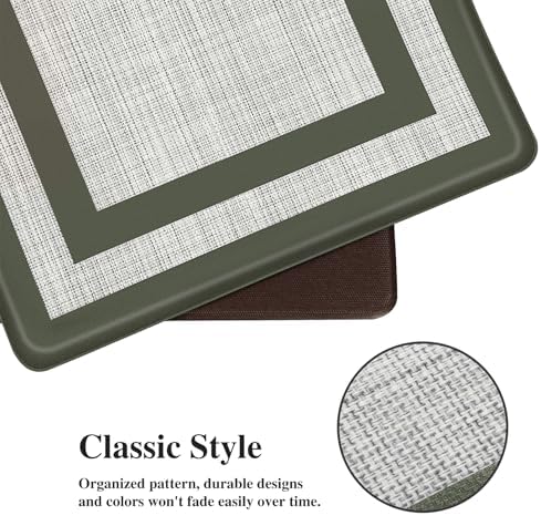 Mattitude Kitchen Mats Set of 2,Cushioned Anti-Fatigue Non-Skid Rug Sets - Image 2