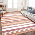 Area Rug 4x6 Red Rug Washable Rugs Non Slip Low Pile Small Carpet for Entryway, Bedroom, Kitchen, Classroom, Kids Room, Office, Dorm, Dining Room - Image 3