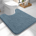 OLANLY Toilet Rugs U-Shaped 24x24, Soft Absorbent Chenille Contour Rugs by OLANLY