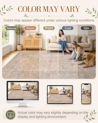 OLANLY 2'6"x14' Washable Runner Rug, Non Slip Carpet for Hallway Kitchen - Image 2
