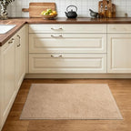 2x3 Beige Solid Area Rug Washable Non-Slip Soft for Entryway Front Door - Image 2