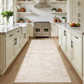 Hallway Runner Rug: 2.6x8 Kitchen Rugs for Living Room Beige Brown by EXPEDIX