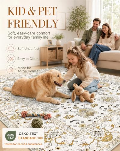 OLANLY 2x3 Washable Small Rug Non Slip Indoor Door Mat for Entryway Bedside - Image 5