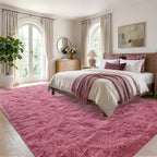 4'x5'3'' Blush Fluffy Soft Area Rug Non-Slip for Kids Bedroom Nursery - Image 3