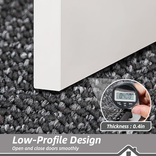 BEQHAUSE Dirt Trapper Door Mat 48"x72", Non-Slip Washable Doormat, Charcoal - Image 4
