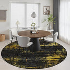 Round Area Rug Living Room: 4 ft Modern Washable Indoor Carpet - Image 5