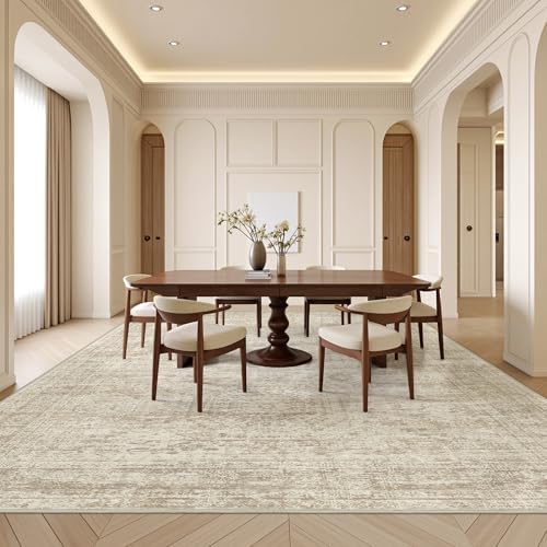 8x10 Area Rugs for Living Room,Large Washable Rug,Beige - Image 5