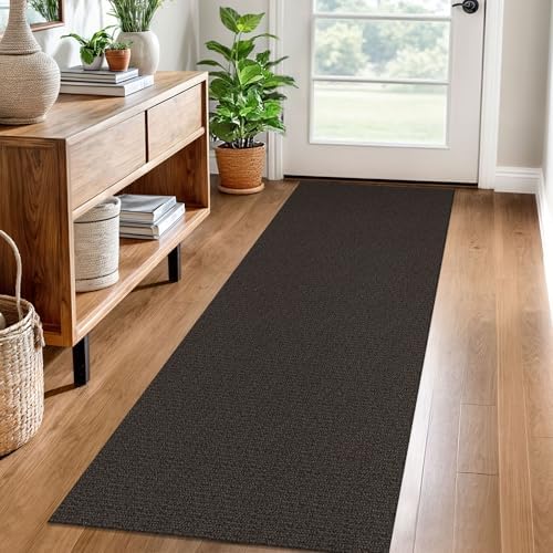 EARTHALL Washable Runner Rug, Non Slip Entryway Rug, 2x6 Ft, Taupe/Coffee by Unknown