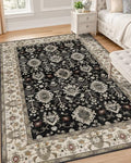 OLANLY 4x6 Washable Area Rug, Soft Non Slip Carpet for Bedroom Living Room by OLANLY