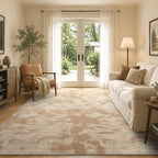 6x9 Large Tie-dye Beige Area Rug Washable Non-Slip for Living Room Bedroom - Image 4