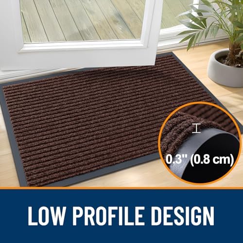 OLANLY Front Door Mat 47x34, Waterproof Heavy-Duty Indoor Outdoor Doormat - Image 4
