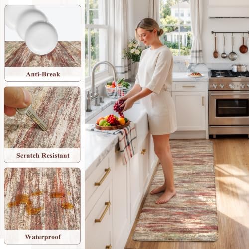 KIMODE Kitchen Mat Cushioned Anti Fatigue,Rustic Kitchen Runner Rug,24"x59" - Image 6