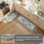 Collive Kitchen Rugs Sets of 2, Kitchen Floor Mats Cushioned Anti Fatigue - Image 2