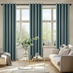 MIULEE Blackout Curtains for Bedroom 2 Panels 40 x 84 Inch Long Dusty Blue - Image 6