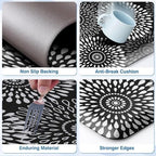 LuxStep Kitchen Mats for Floor,0.47 inch Thicker Cushioned Rug Anti-Fatigue Mats for Kitchen Decor Accessories,Waterproof Non-Slip Mats and Rugs Set for Office,Laundry 17.3"×29"+17.3"×60",Black - Image 5