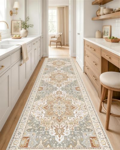OLANLY 2x8 Washable Runner Rug, Soft Non Slip Carpet for Hallway Kitchen by OLANLY