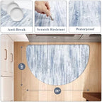 KIMODE Anti Fatigue Mat for Kitchen Floor,Farmhouse Half Circle Kitchen Rug - Image 5