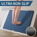 YDKGL Extra Long Kitchen Runner Rugs Kitchen Mat Non Slip Blue 17"x95" - Image 3