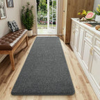 AROGAN 2x6 Runner Rug for Hallway, Long Runner Rugs Non Slip, Black & White by AROGANAREARUG