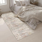 3x10 Washable Runner Rug：Modern Abstract Kitchen Soft Carpet Taupe - Image 5