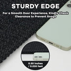 EARTHALL Washable Runner Rug, Non Slip Kitchen Rug, 2x7 Ft, Black Heather - Image 2