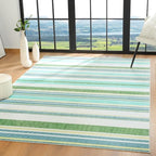 Area Rug 4x6 Green Rug Washable Rugs Non Slip Low Pile Small Carpet for Entryway, Bedroom, Kitchen, Classroom, Kids Room, Office, Dorm, Dining Room - Image 4