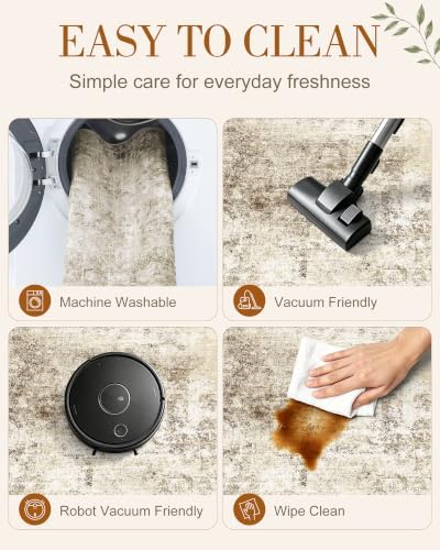 OLANLY 2x3 Washable Small Rug Non Slip Indoor Door Mat for Entryway Bedside - Image 6