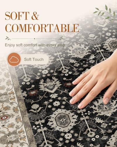 OLANLY 2x10 Washable Runner Rug, Soft Non Slip Carpet for Hallway Kitchen - Image 4