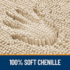 OLANLY Large Bathroom Rugs 59x35, Extra Soft Absorbent Chenille Bath Rugs - Image 3
