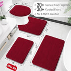 OLANLY Large Bathroom Rugs 70x46, Extra Soft Absorbent Chenille Bath Rugs - Image 2