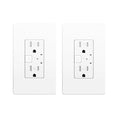 Smart Wall Outlet, Smart Tamper Resistant Outlet Compatible with Alexa and Google Assistant, Remote Control, ETL & FCC Approvel Samrt Receptacle, Requires 2.4 GHz Wi-Fi, No Hub Required, 2Pack