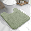 OLANLY Toilet Rugs U-Shaped 20x20, Soft Absorbent Chenille Contour Rugs by OLANLY