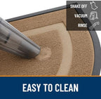OLANLY Half Circle Front Door Mat Outside 47x32 All-Season Rubber Doormat - Image 6
