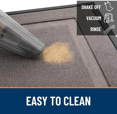 OLANLY Front Door Mat Outside 47x23, All-Season Heavy-Duty Rubber Doormat - Image 5